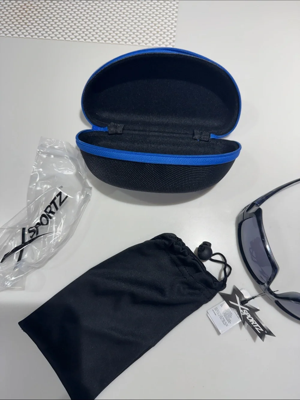 Men's Black Sunglasses with Protective Case